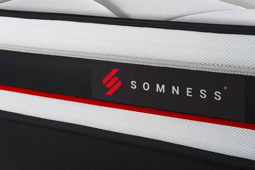 Ensemble Matelas Sommier 90x200 cm - Sommier Noir (déjà monté) - Form