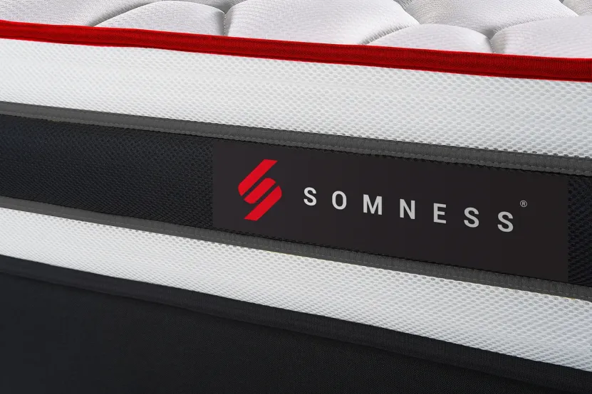 Ensemble Matelas Sommier 90x200 cm - Sommier Blanc (déjà monté) - Energy