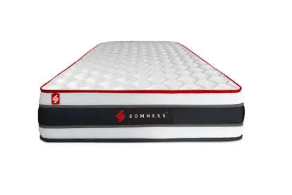 Ensemble Matelas Sommier 90x190 cm - Sommier Noir (en kit) - Energy
