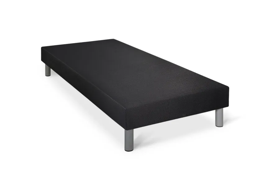 Ensemble Matelas Sommier 90x200 cm - Sommier Noir (déjà monté) - Energy