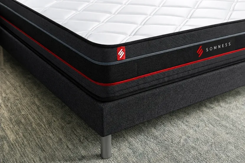 Ensemble Matelas Sommier 140x200 cm - Sommier Blanc (déjà monté) - Regen