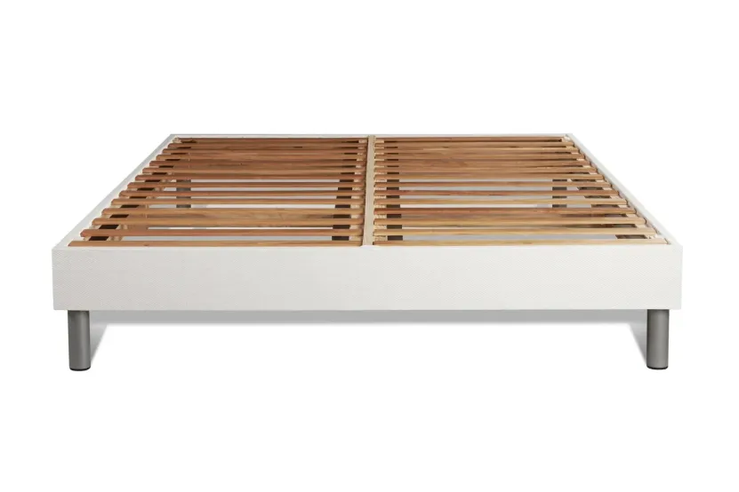 Ensemble Matelas Sommier 160x200 cm - Sommier Blanc (en kit) - Form