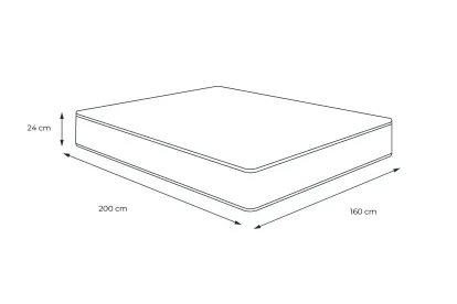 Matelas 160x200 cm Mémoire de forme - Regen