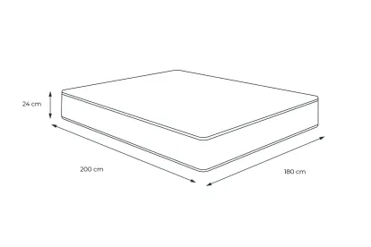 Matelas 180x200 cm Mémoire de forme - Regen